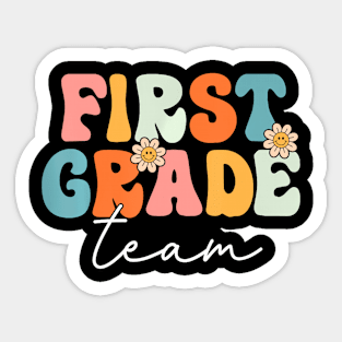 First Grade Team Groovy Back To School 1St Grade Sticker